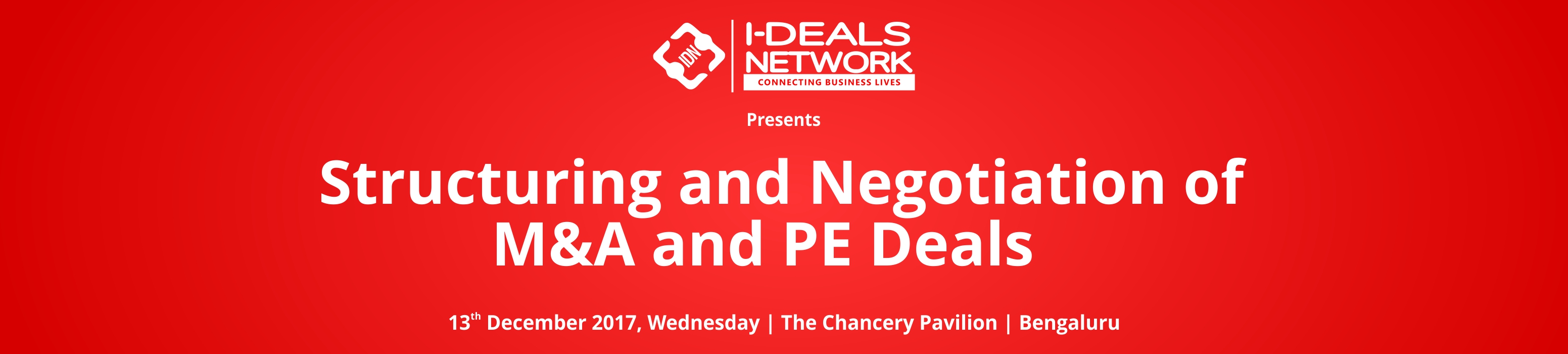 Structuring & Negotiation of M & A and PE Deals 13 Dec